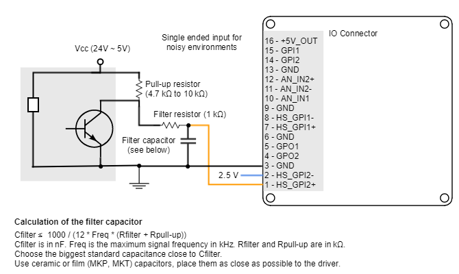 I/O connections