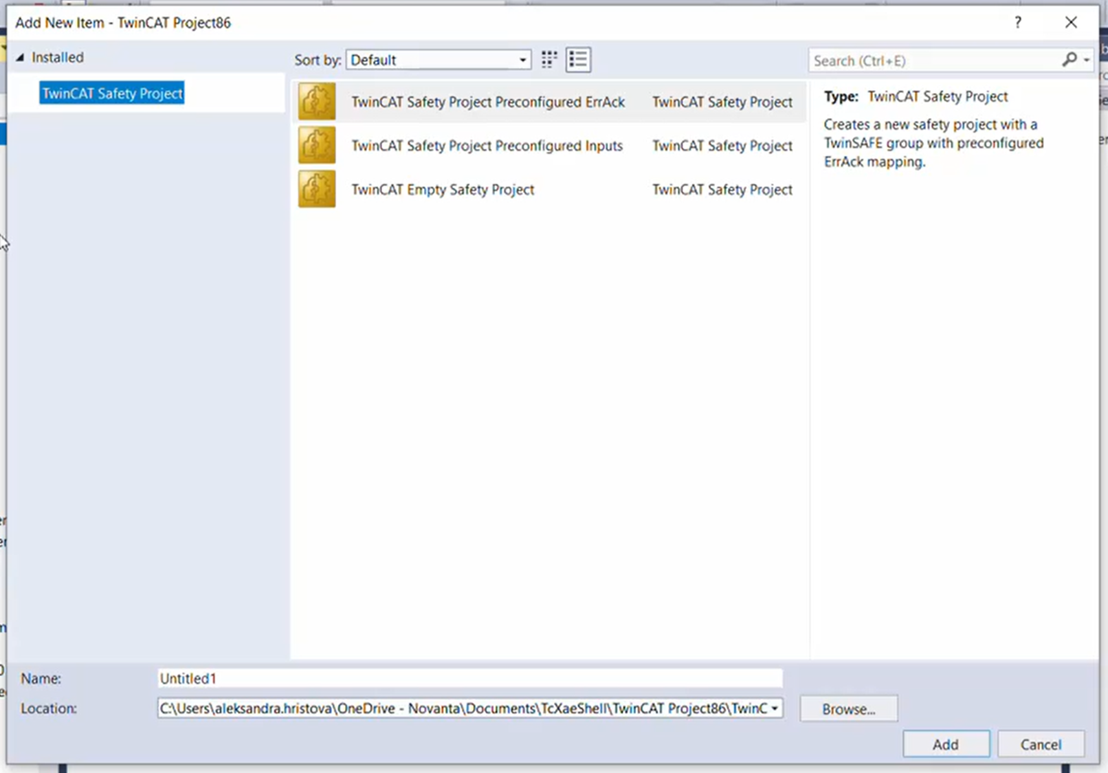 Setting up an FSoE application with TwinCAT